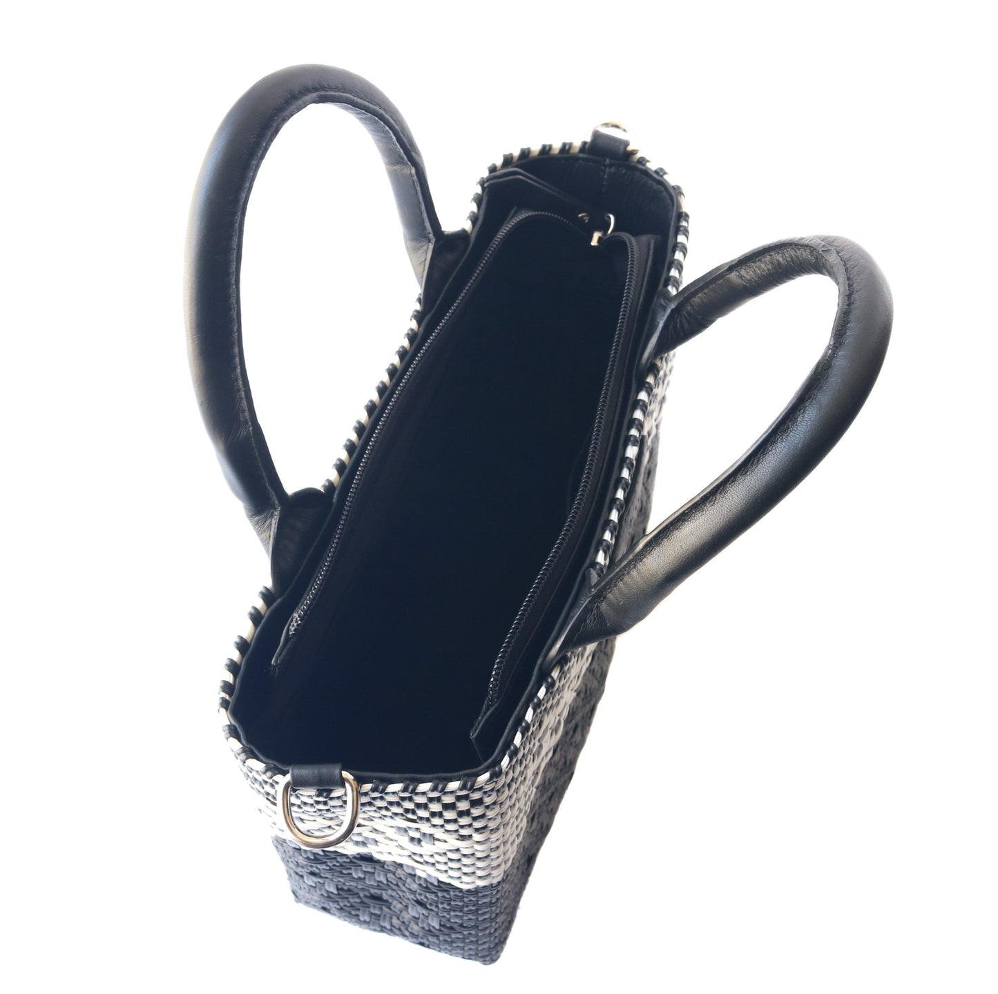 Tin Marin Small Woven Crossbody - Black Leather Tin Marin Brand