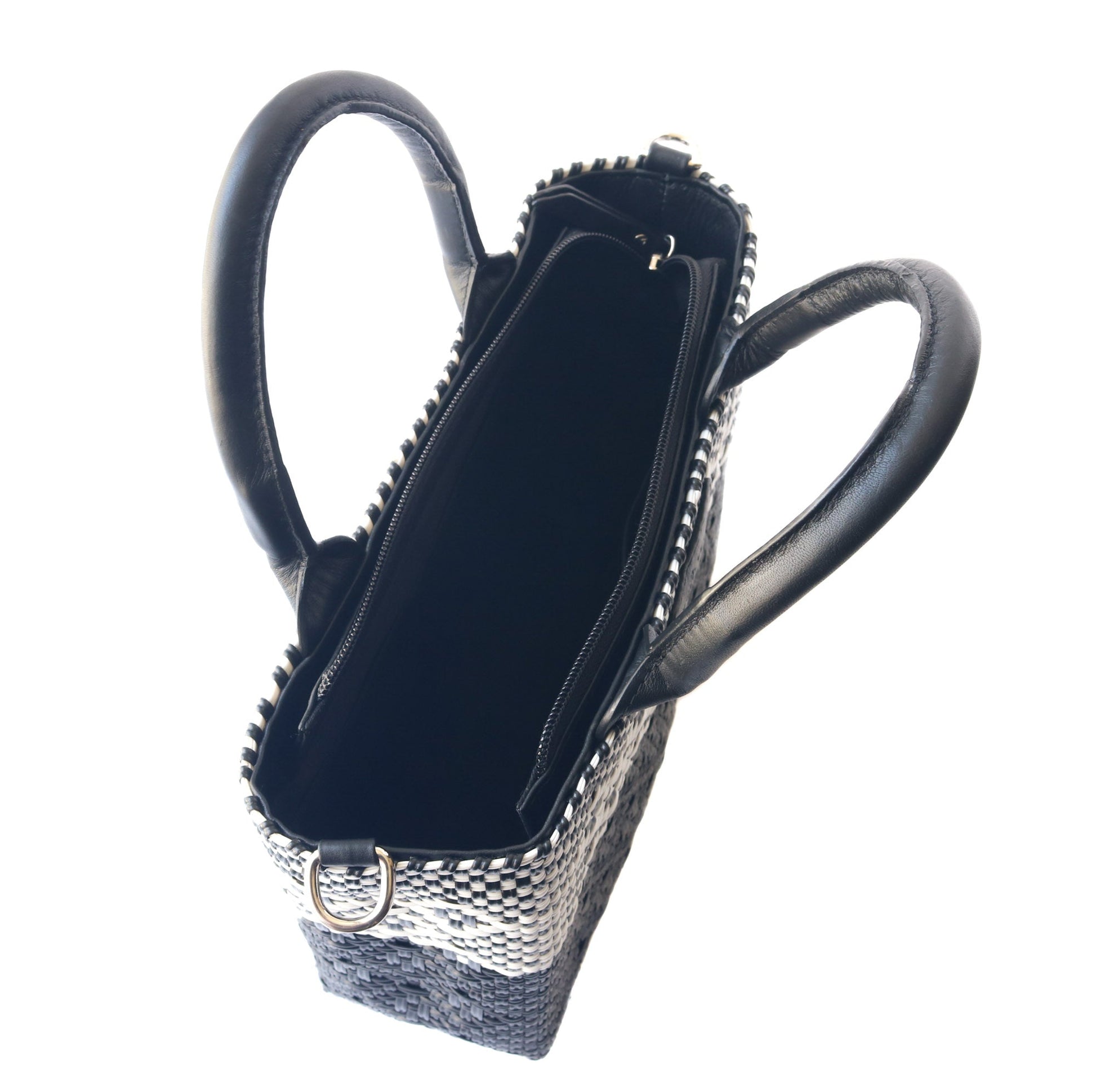 Tin Marin Small Woven Crossbody - Black Leather Tin Marin Brand