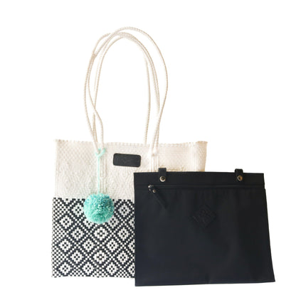 Tin Marin White Woven Tote Tin Marin Brand