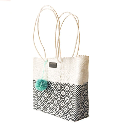 Tin Marin White Woven Tote Tin Marin Brand