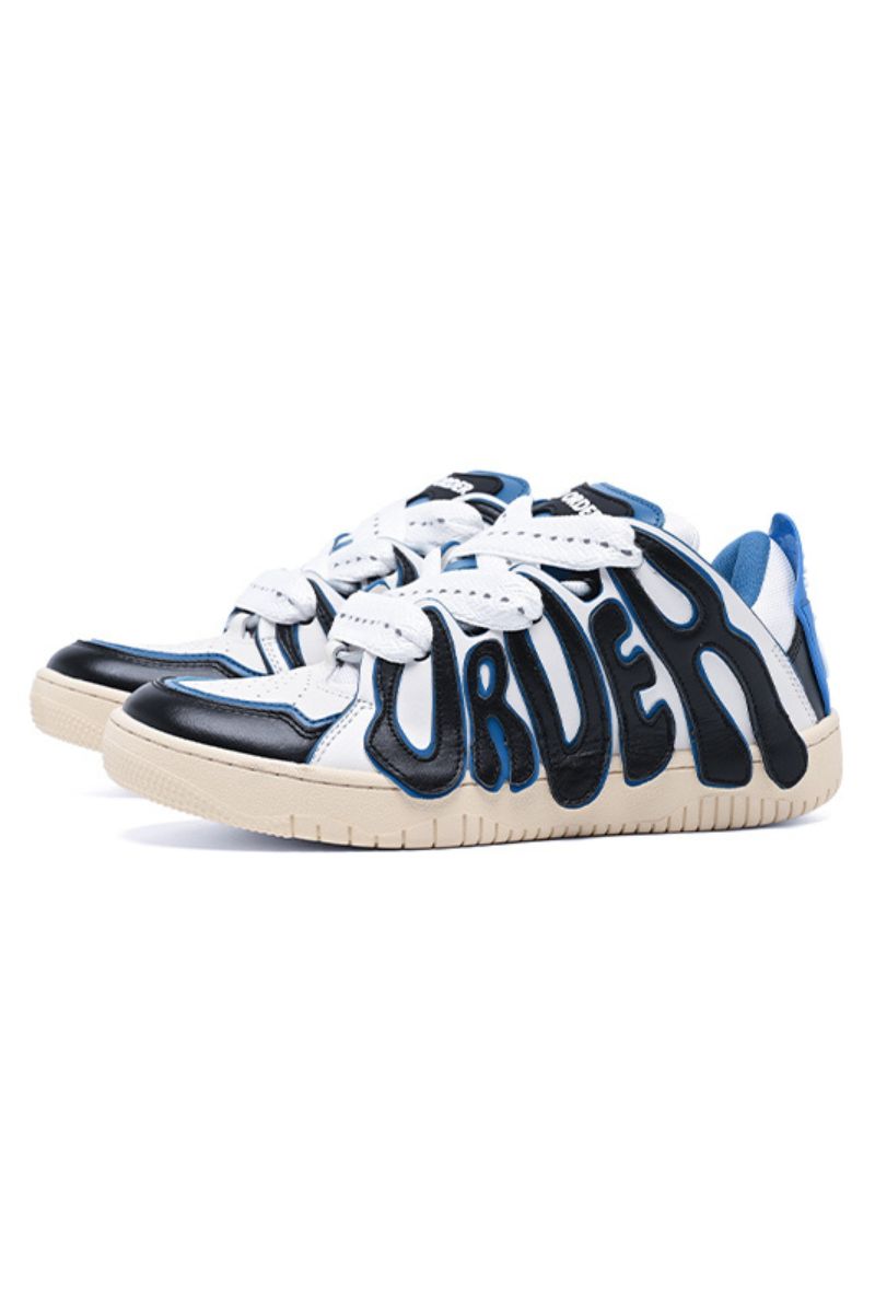 Graffiti Sneakers Blue - Wolvess