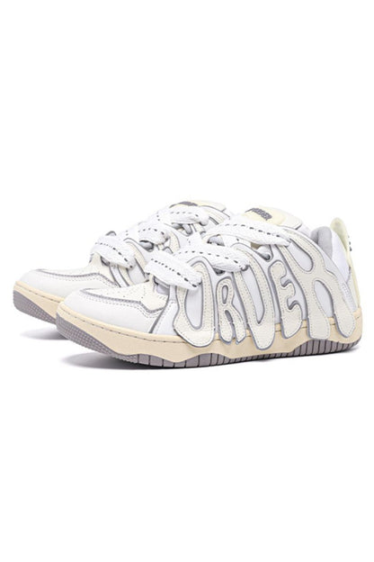 Graffiti Sneakers Triple White - Wolvess