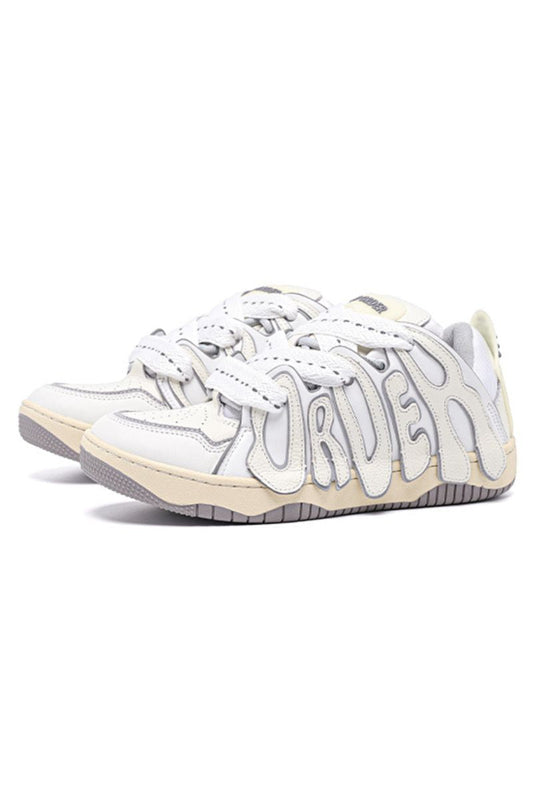 Graffiti Sneakers Triple White - Wolvess