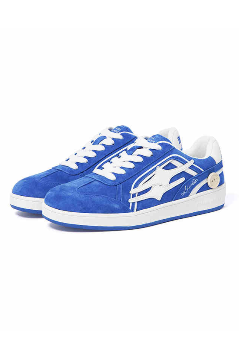 Suede Low-Top Sneakers Royal Blue - Wolvess