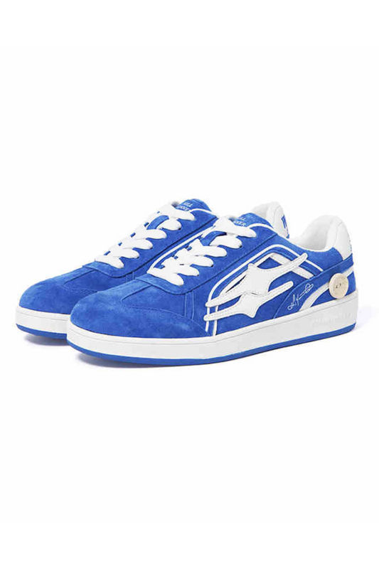 Suede Low-Top Sneakers Royal Blue - Wolvess