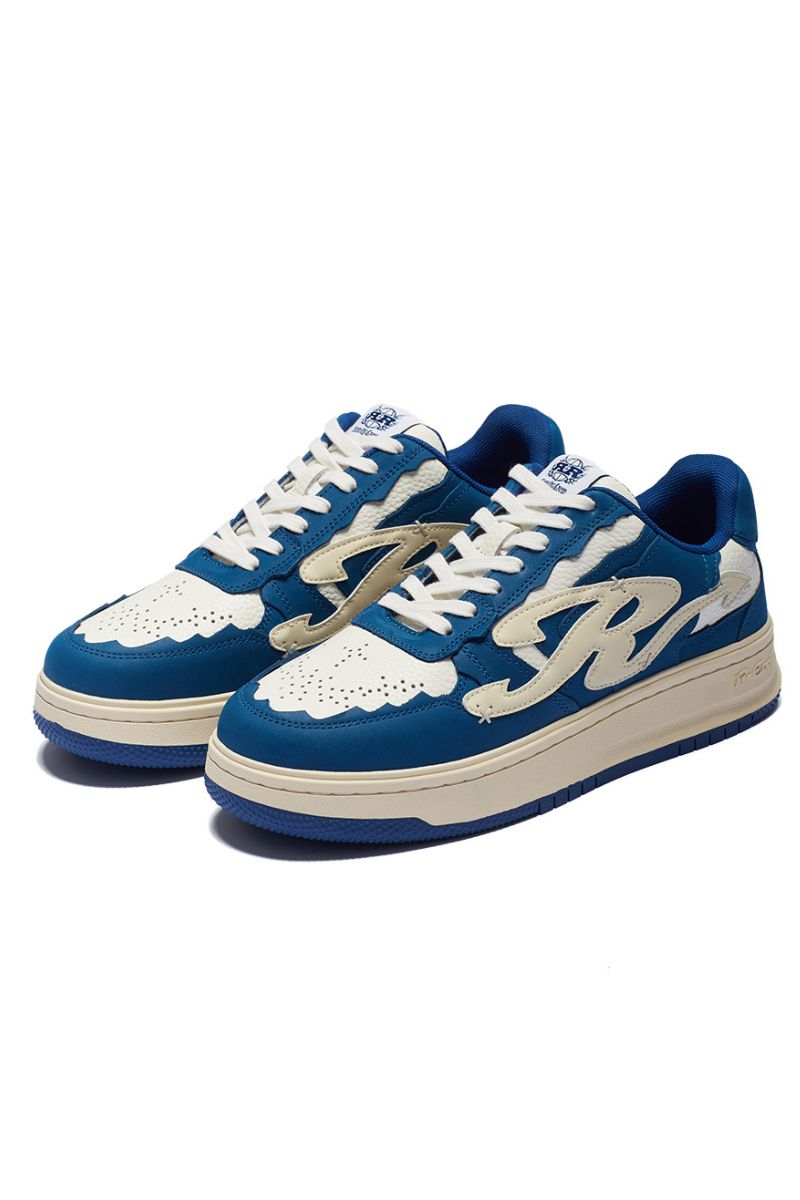 Lightning Platform Sneakers Blue White - Wolvess