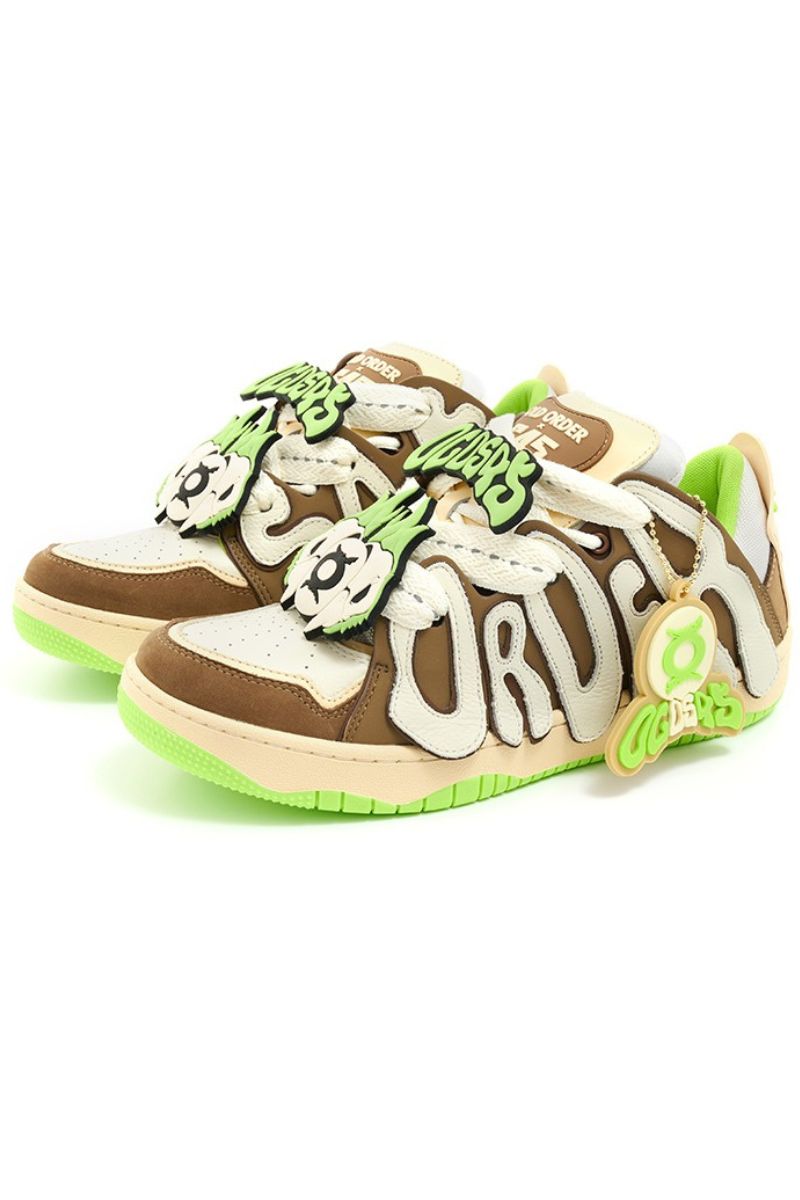 Skater Sneakers Brown Green - Wolvess