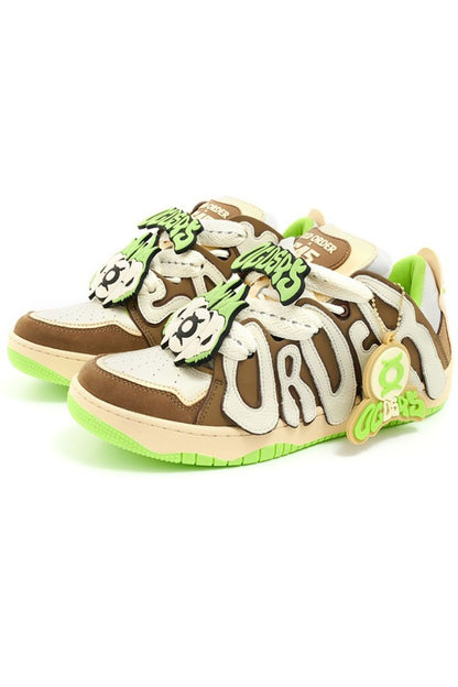 Skater Sneakers Brown Green - Wolvess