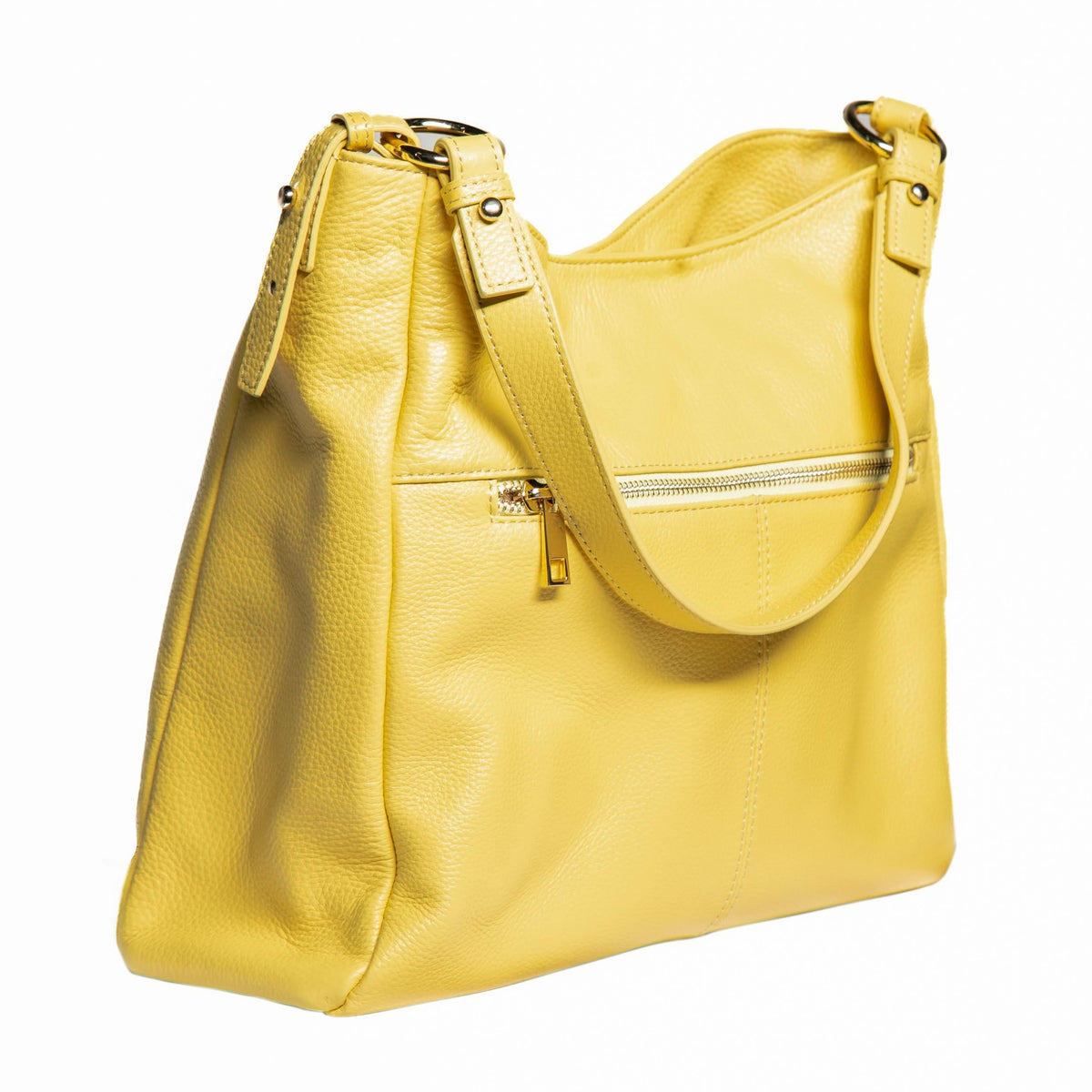 Sophia Soft Full-Grain Leather Hobo MiamiLeathers.com