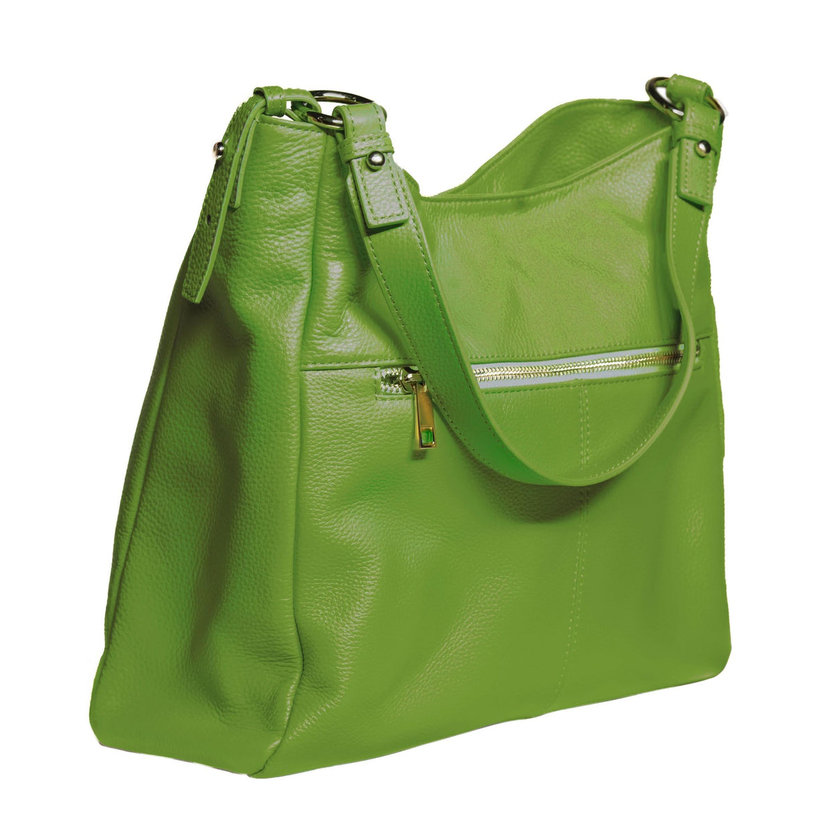 Sophia Soft Full-Grain Leather Hobo MiamiLeathers.com