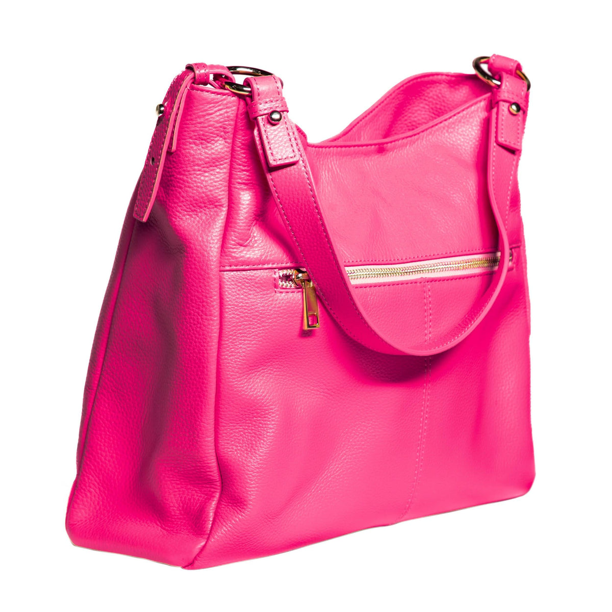 Sophia Soft Full-Grain Leather Hobo MiamiLeathers.com
