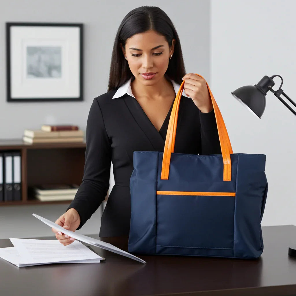 Professional Women’s Nylon Laptop Tote – The Best Tote Bag for Work & Travel MiamiLeathers.com