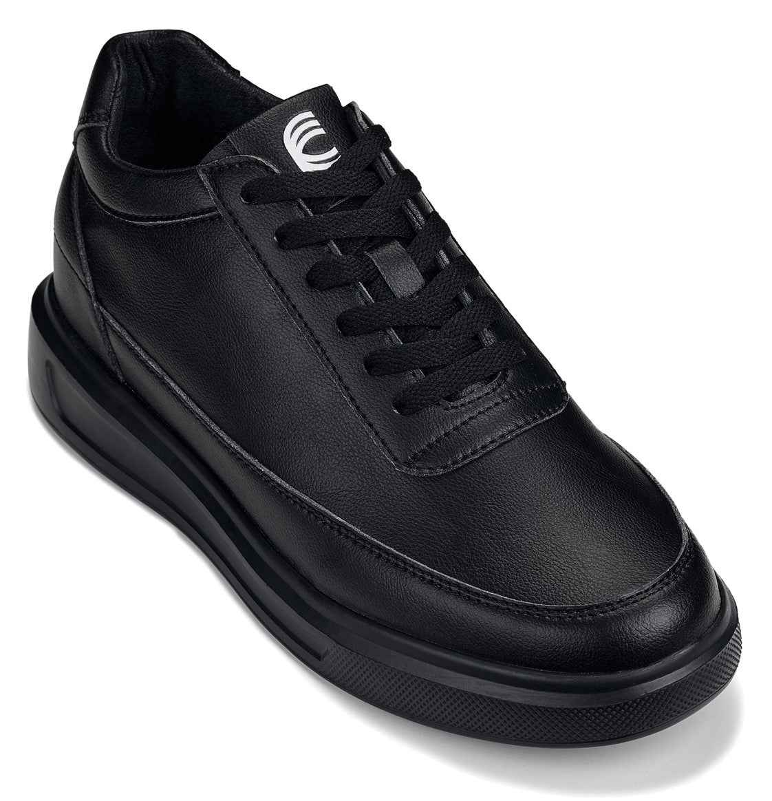 CALTO - X1646 - 2.8 Inches Taller (Pitch Black) - Lightweight Sneakers Tallmenshoes.com
