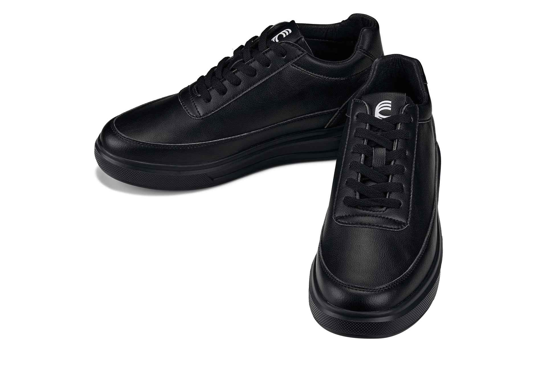 CALTO - X1646 - 2.8 Inches Taller (Pitch Black) - Lightweight Sneakers Tallmenshoes.com