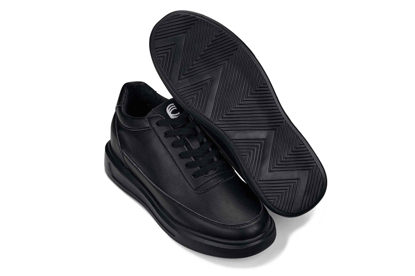 CALTO - X1646 - 2.8 Inches Taller (Pitch Black) - Lightweight Sneakers Tallmenshoes.com