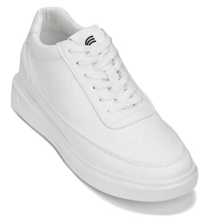 CALTO - X1647 - 2.8 Inches Taller (White) - Lightweight Sneakers Tallmenshoes.com