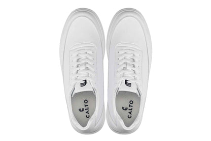 CALTO - X1647 - 2.8 Inches Taller (White) - Lightweight Sneakers Tallmenshoes.com