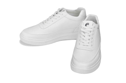 CALTO - X1647 - 2.8 Inches Taller (White) - Lightweight Sneakers Tallmenshoes.com
