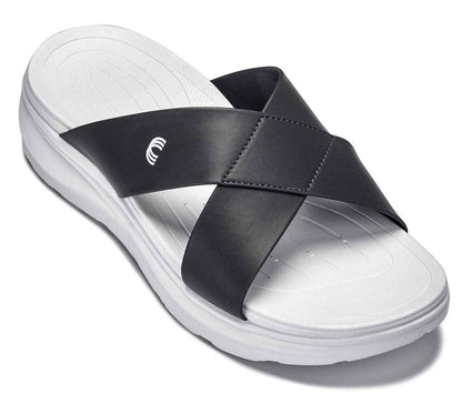CALTO - X1654 - 2 Inches Taller (White/Matte Steel Grey) Tallmenshoes.com