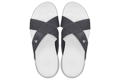 CALTO - X1654 - 2 Inches Taller (White/Matte Steel Grey) Tallmenshoes.com