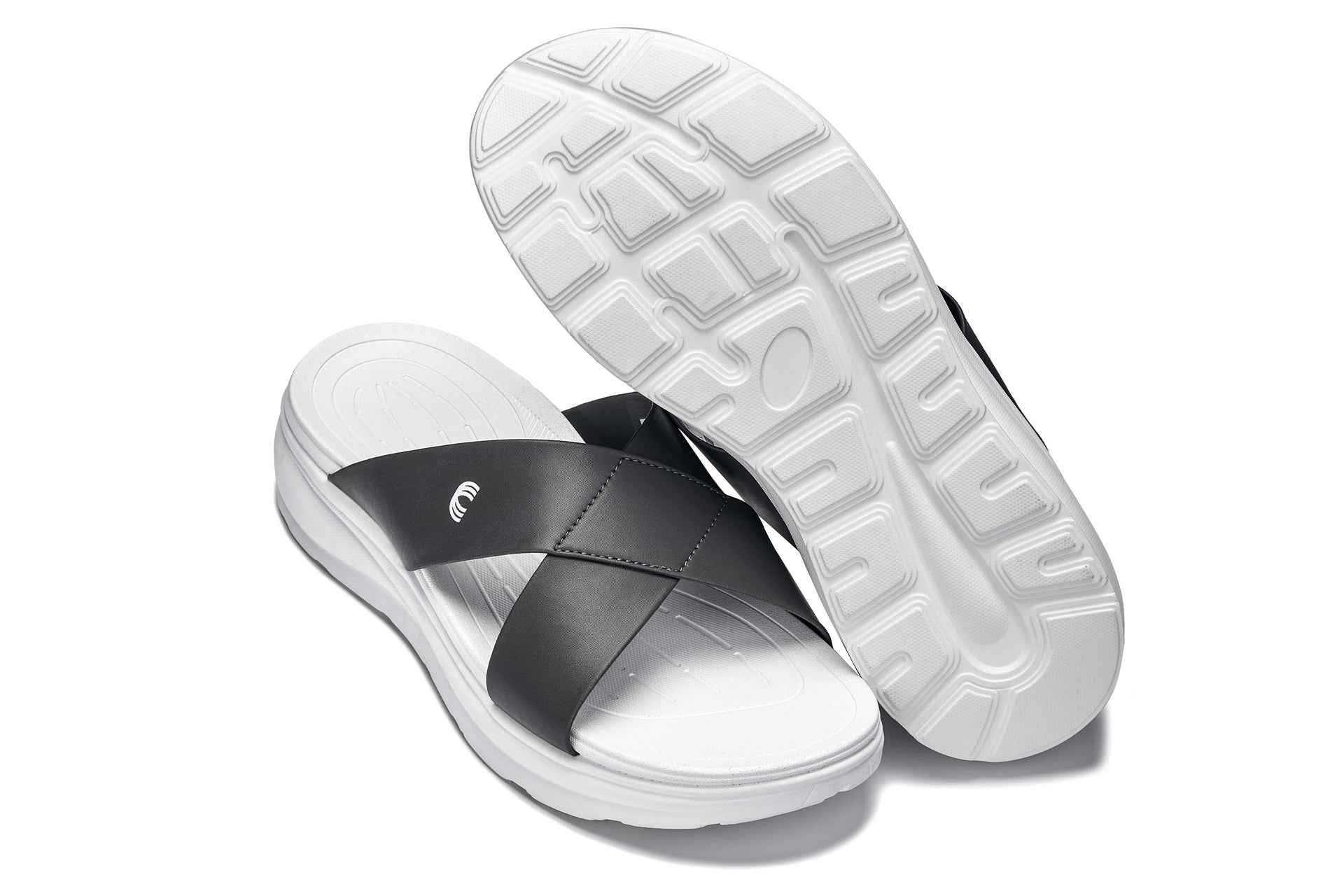 CALTO - X1654 - 2 Inches Taller (White/Matte Steel Grey) Tallmenshoes.com