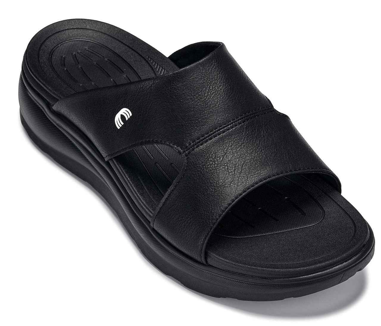 CALTO - X1655 - 2 Inches Taller (Black/Grainy Black) Tallmenshoes.com