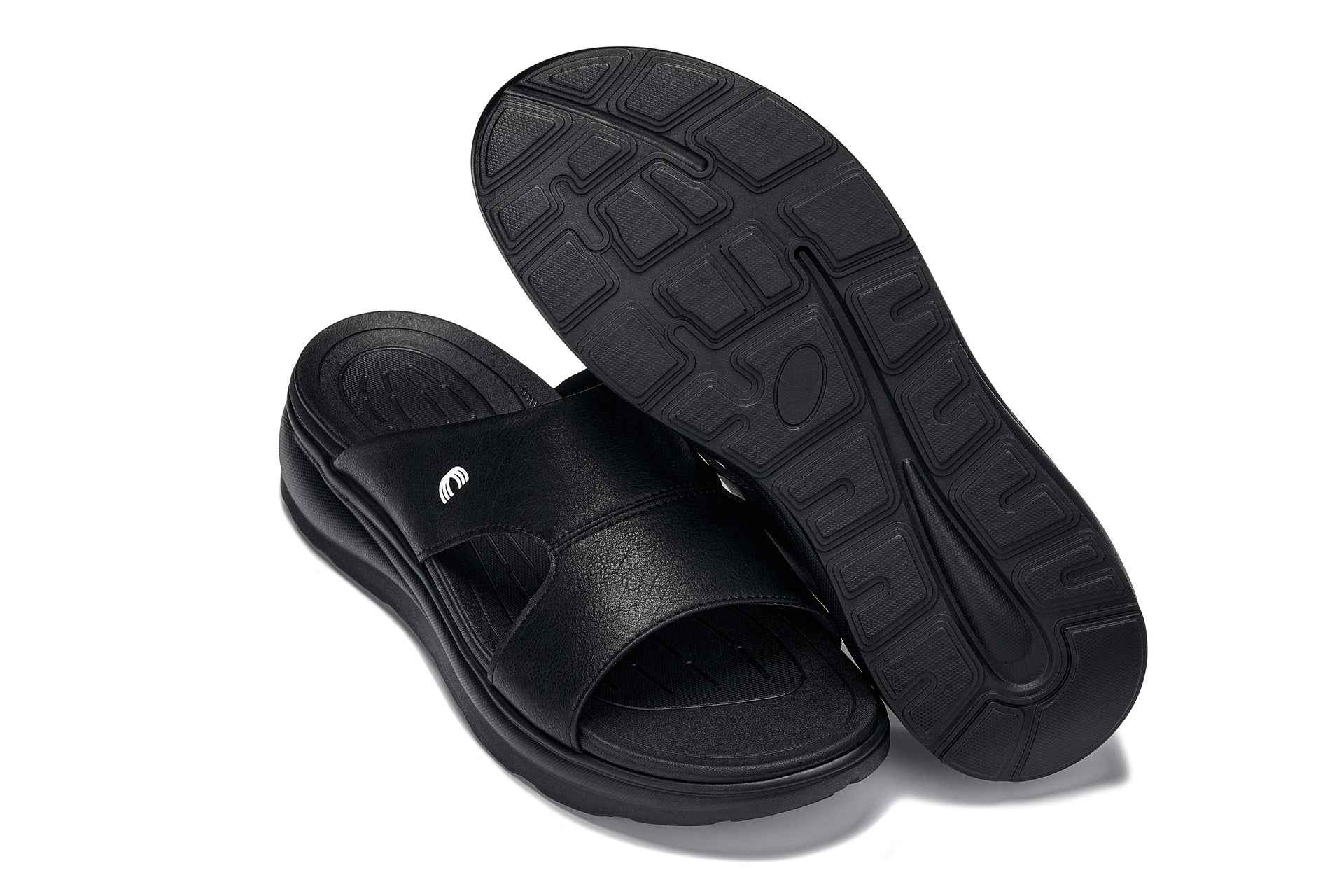 CALTO - X1655 - 2 Inches Taller (Black/Grainy Black) Tallmenshoes.com