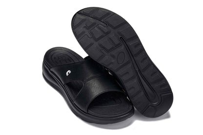 CALTO - X1655 - 2 Inches Taller (Black/Grainy Black) Tallmenshoes.com