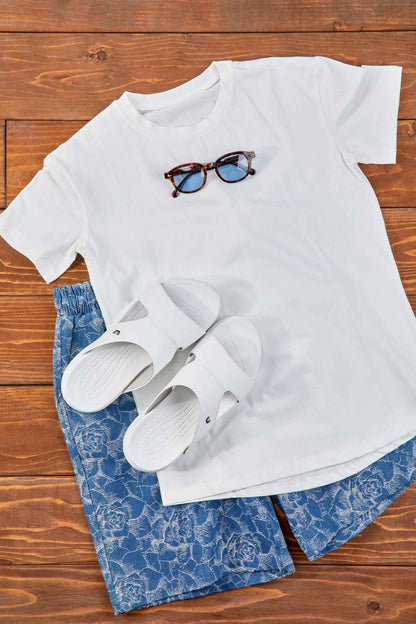 CALTO - X1656 - 2 Inches Taller (White/Grainy White) Tallmenshoes.com