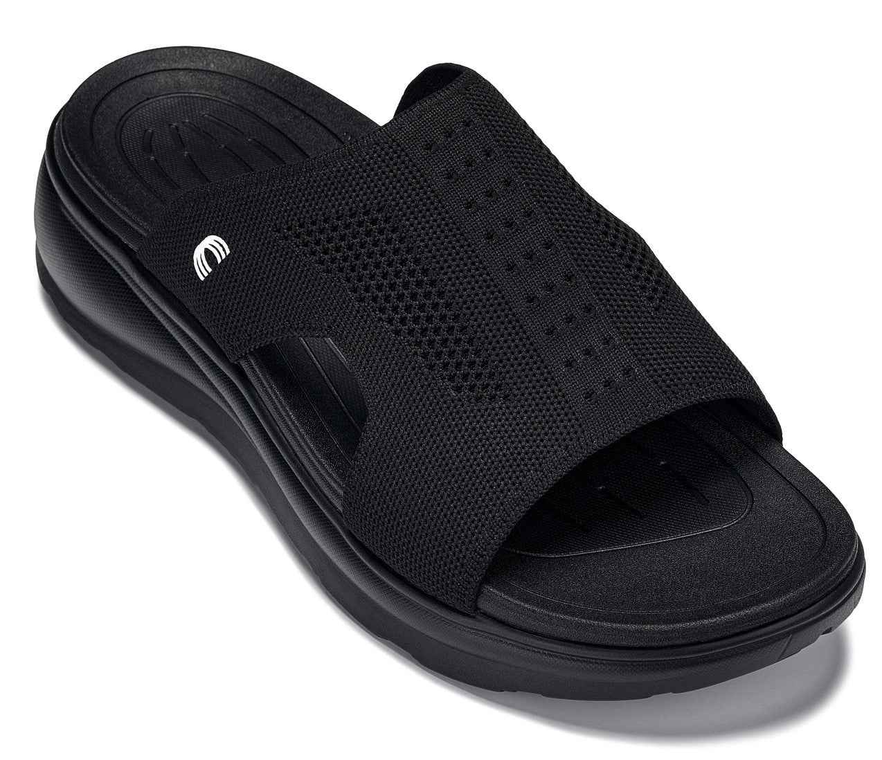 CALTO - X1657 - 2 Inches Taller (Black/Knitted Black) Tallmenshoes.com