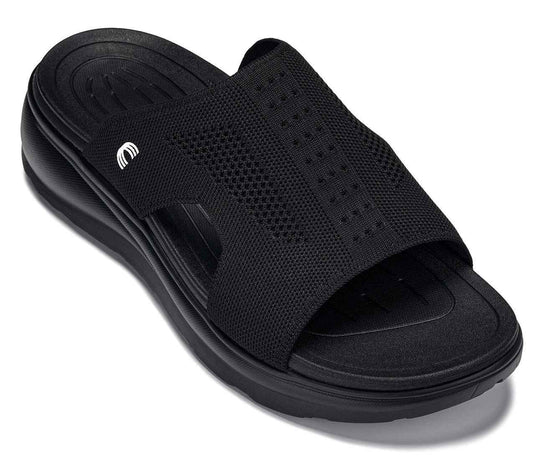 CALTO - X1657 - 2 Inches Taller (Black/Knitted Black) Tallmenshoes.com