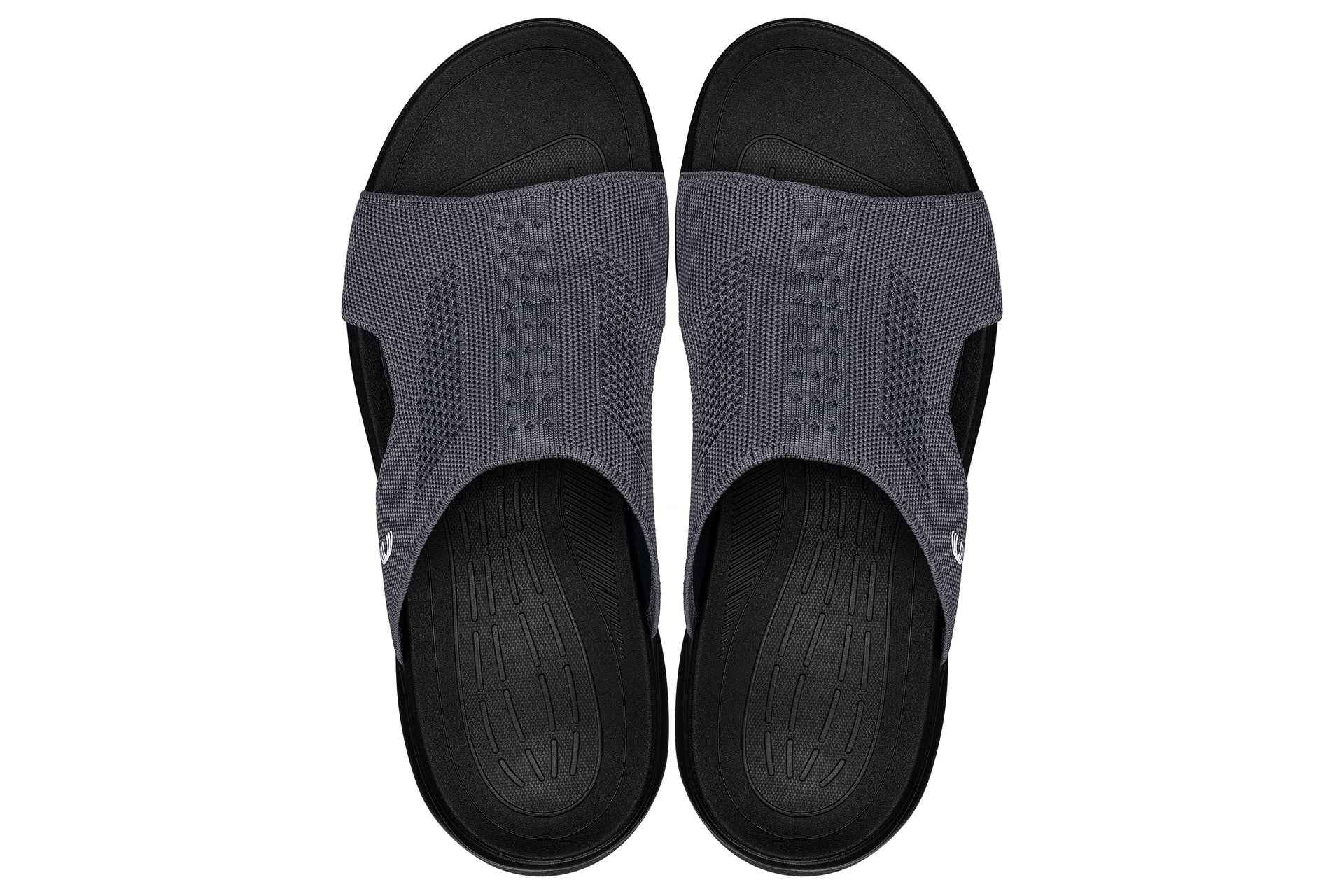 CALTO - X1658 - 2 Inches Taller (Black/Knitted Dark Gray)