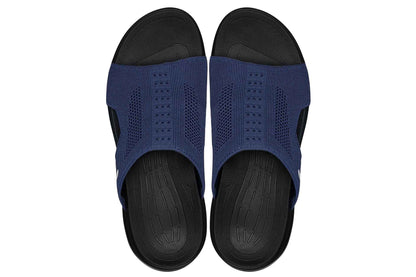 CALTO - X1659 - 2 Inches Taller (Black/Knitted Navy) Tallmenshoes.com