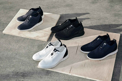 CALTO - X2212 - 2.4 Inches Taller (White/Black) - Lace Up Casual Walker - Lightweight Tallmenshoes.com