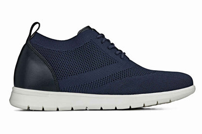 CALTO - X2214 - 2.4 Inches Taller (Night Blue/Black) - Lace Up Casual Walker - Lightweight Tallmenshoes.com
