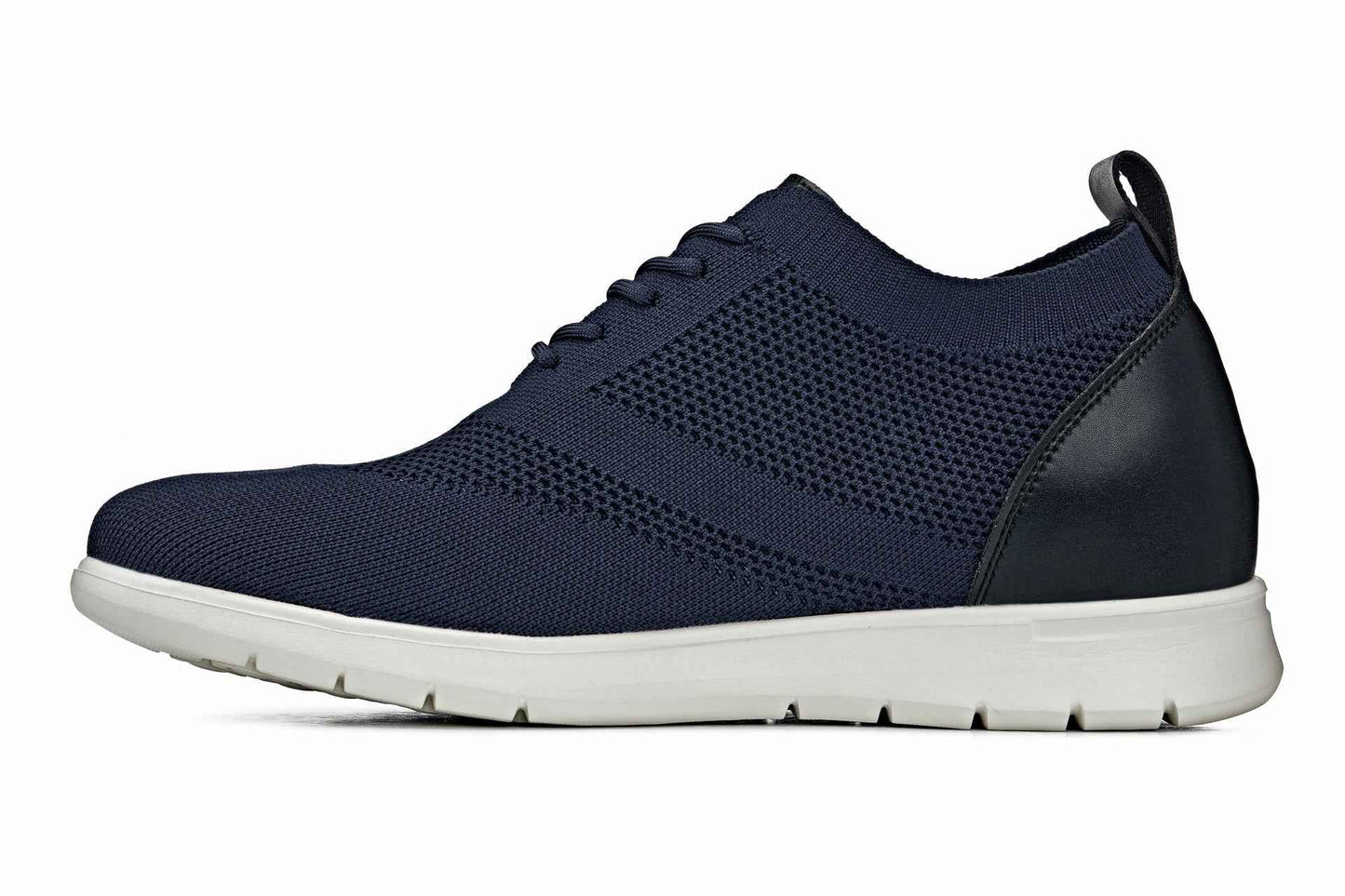 CALTO - X2214 - 2.4 Inches Taller (Night Blue/Black) - Lace Up Casual Walker - Lightweight Tallmenshoes.com