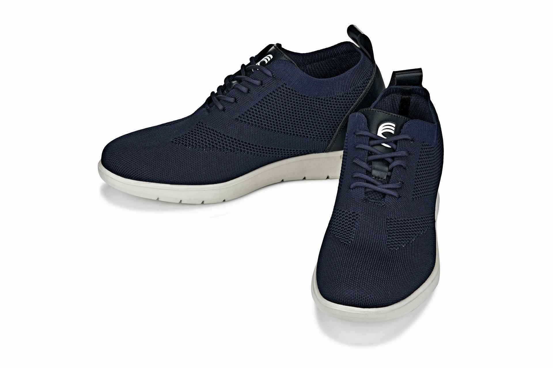 CALTO - X2214 - 2.4 Inches Taller (Night Blue/Black) - Lace Up Casual Walker - Lightweight Tallmenshoes.com
