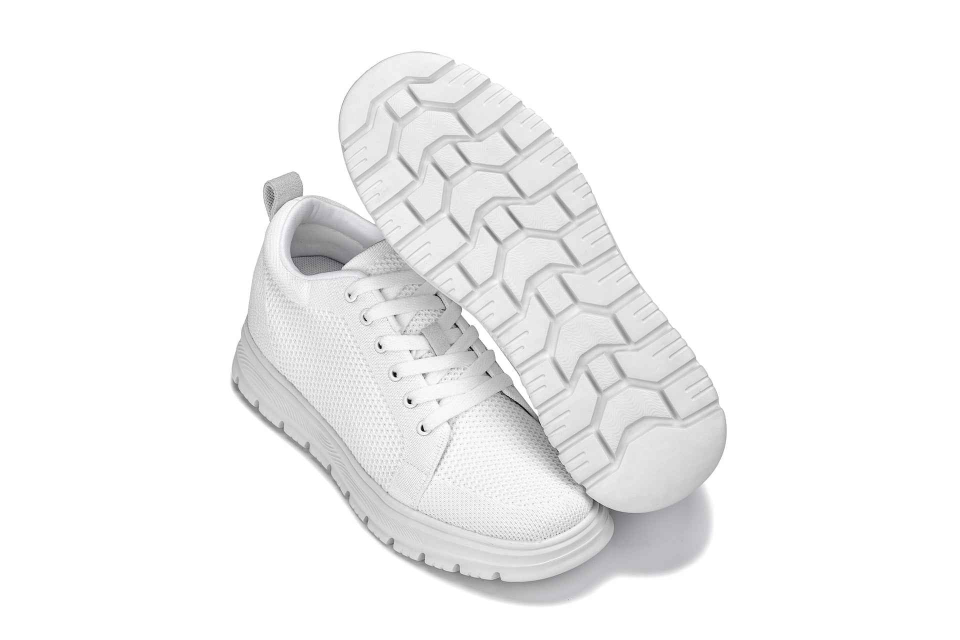 CALTO - X2321 - 2.4 Inches Taller (White/White Sole) - Lace Up Casual Sneaker - Lightweight Tallmenshoes.com