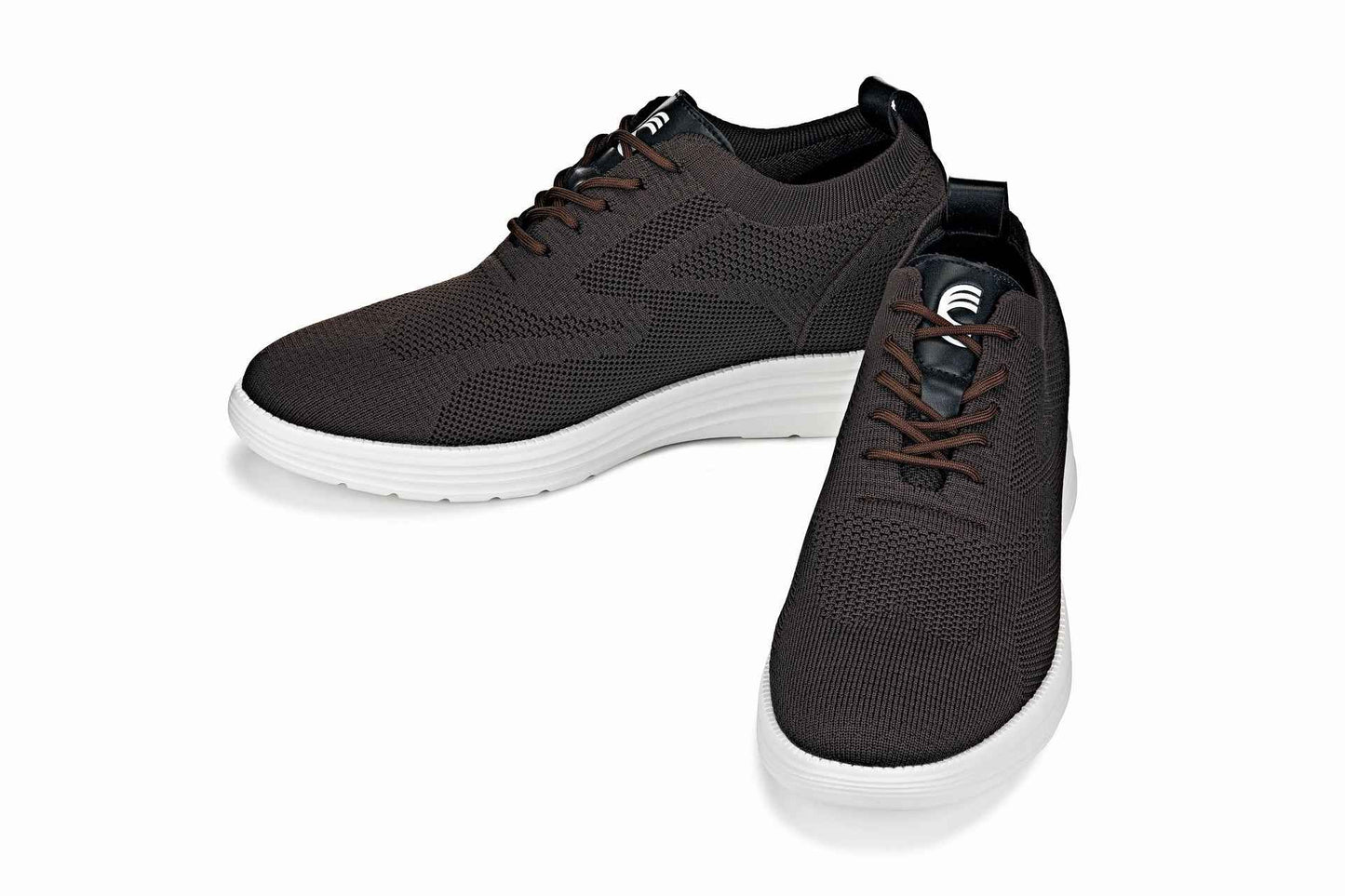 CALTO - X2635 - 2.8 Inches Taller (Coffee Brown) - Lace Up Casual Walker - Lightweight Tallmenshoes.com