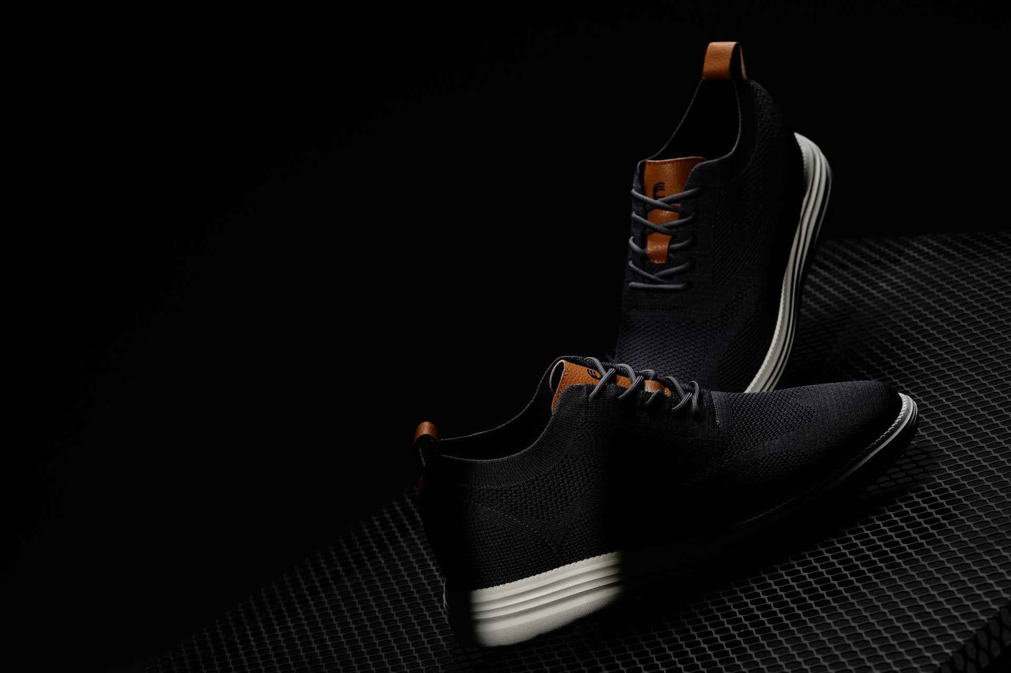 CALTO - X2636 - 2.8 Inches Taller (Iron Grey/Brown) - Lace Up Casual Walker - Lightweight Tallmenshoes.com