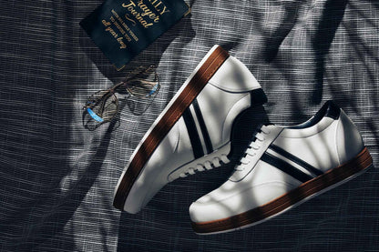 CALTO White Leather Sneakers - 2.8 inches - Y2821 Tallmenshoes.com