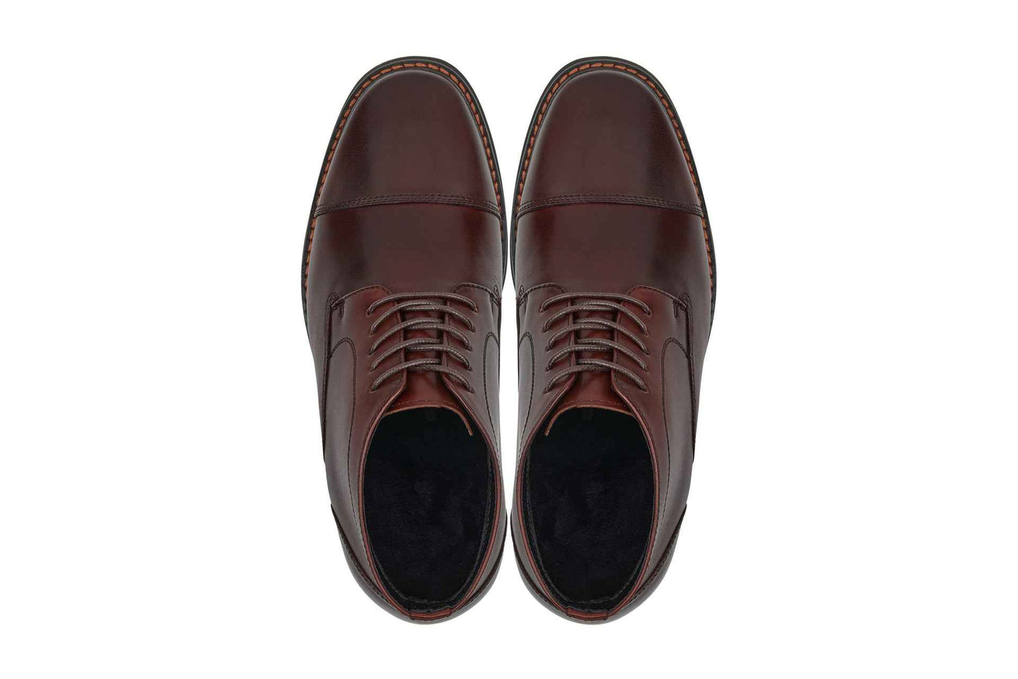 CALTO 3.2-Inch Taller Dark Brown Leather Boots Y41081 Tallmenshoes.com