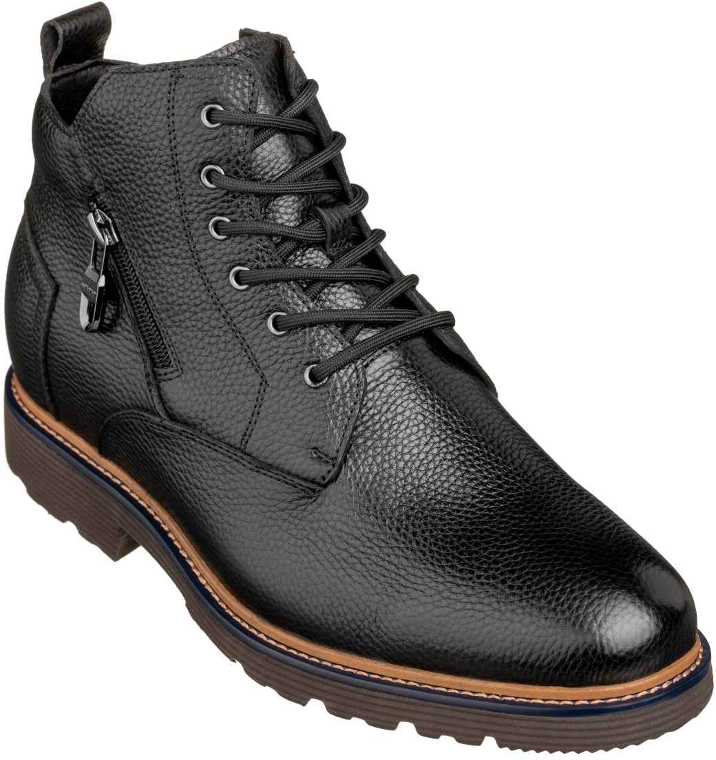 CALTO - Y42071 - 2.8 Inches Taller (Black) - Dressy Casual Boots Tallmenshoes.com