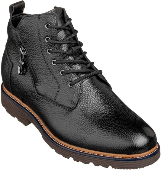 CALTO - Y42071 - 2.8 Inches Taller (Black) - Dressy Casual Boots Tallmenshoes.com
