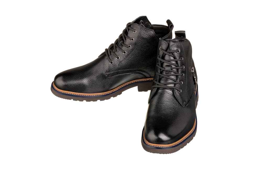 CALTO - Y42071 - 2.8 Inches Taller (Black) - Dressy Casual Boots Tallmenshoes.com