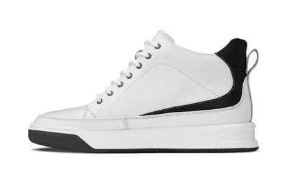 CALTO - Y7151 - 2.6 Inches Taller (Off-White) - Leather Ankle Top Sneak-Boot Tallmenshoes.com