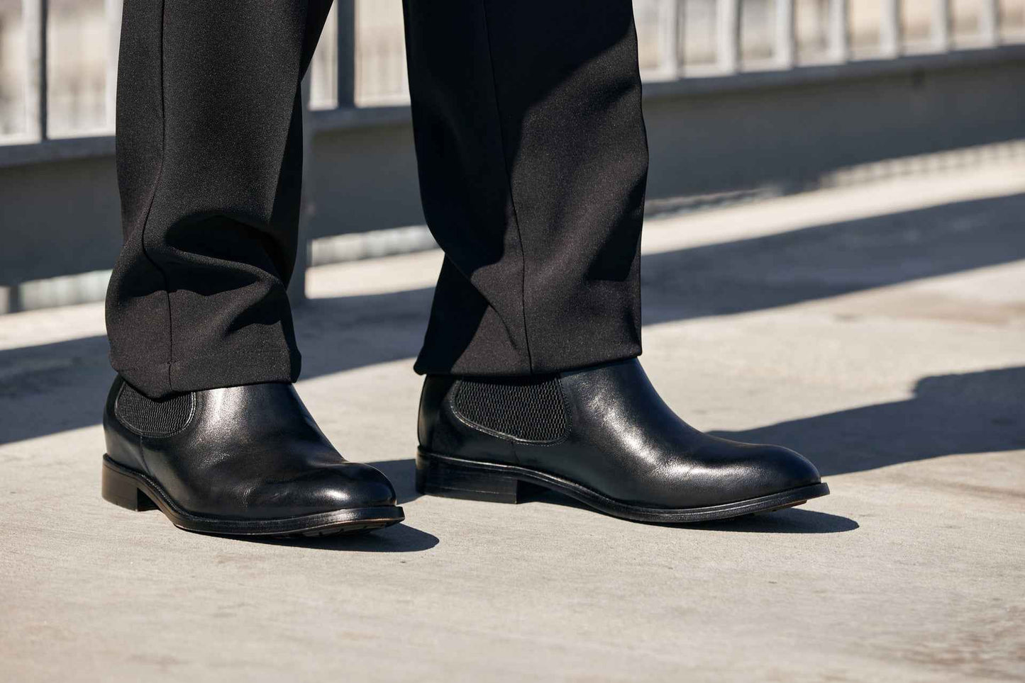 CALTO - Y72230 - 2.8 Inches Taller (Black) - Chelsea Boots Tallmenshoes.com