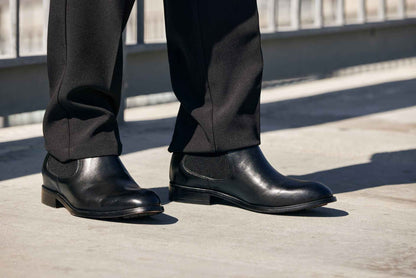 CALTO - Y72230 - 2.8 Inches Taller (Black) - Chelsea Boots Tallmenshoes.com