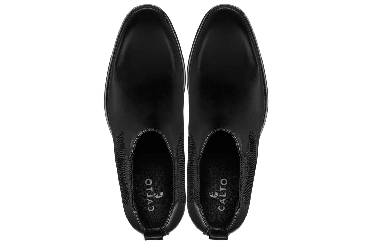 CALTO - Y72230 - 2.8 Inches Taller (Black) - Chelsea Boots Tallmenshoes.com