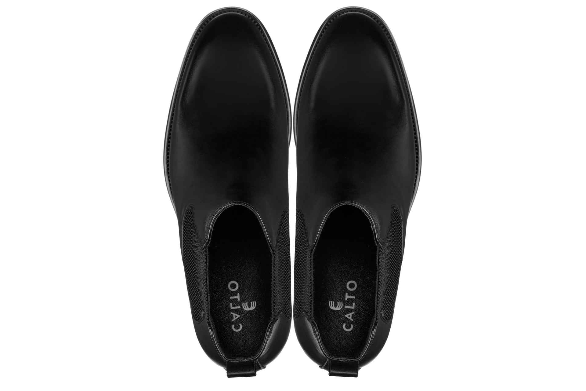 CALTO - Y72230 - 2.8 Inches Taller (Black) - Chelsea Boots Tallmenshoes.com